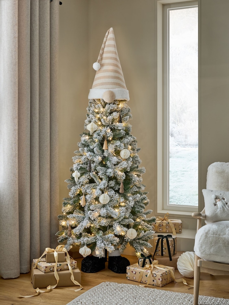 White Snowy Lit Gonk 6ft Christmas Tree - Image 1 of 6