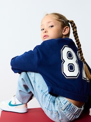 Blue Varsity Graphic 100% Cotton Long Sleeve Sweatshirt (3-16yrs) - Image 2 of 6