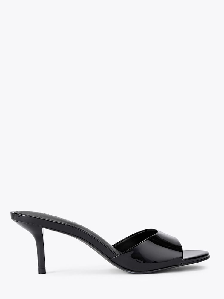 Steve Madden Black Kendrix Heeled Leather Sandals - Image 2 of 5 Steve Madden Black Kendrix Heeled Leather Sandals - Image 2 of 5