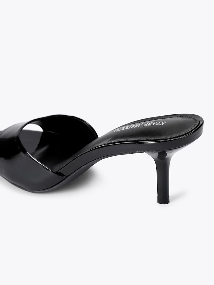 Steve Madden Black Kendrix Heeled Leather Sandals - Image 5 of 5 Steve Madden Black Kendrix Heeled Leather Sandals - Image 5 of 5