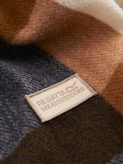 Regatta Brown Check Scarf - Image 3 of 4