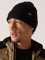 Regatta Black Ribbed Cuffed Beanie Hat - Image 1 of 9