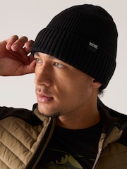 Regatta Black Ribbed Cuffed Beanie Hat - Image 4 of 9