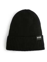 Regatta Black Ribbed Cuffed Beanie Hat - Image 5 of 9