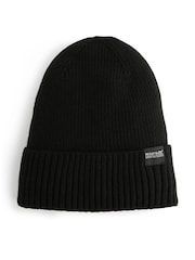Regatta Black Ribbed Cuffed Beanie Hat - Image 7 of 9