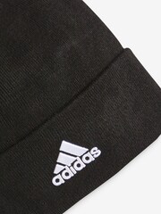 adidas Black Logo Wooly Hat - Image 2 of 2