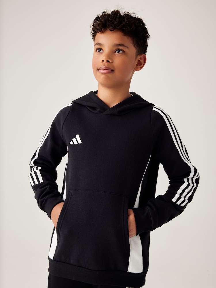 Negro/Blanco - Sudadera con capucha Tiro 24 de adidas - Imagen 1 de 16