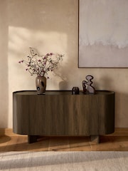 Dark Natural Nomad Oak Effect Large Sideboard - Image 1 of 10