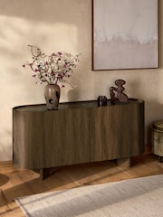 Dark Natural Nomad Oak Effect Large Sideboard - Image 2 of 10
