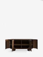 Dark Natural Nomad Oak Effect Large Sideboard - Image 8 of 10