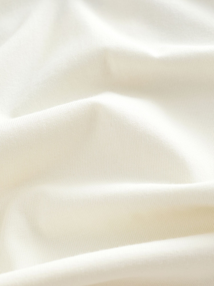 White/Black 100% Cotton Active Football Graphic T-Shirt - Image 7 of 7