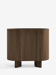 Dark Natural Nomad Oak Effect Small Sideboard - Image 7 of 10