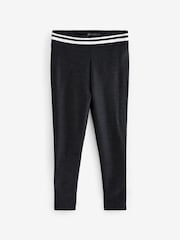 Black Stripe Popper Sports Leggings (3-16yrs) - Image 4 of 7