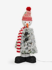 White Lit Snowman 3ft Christmas Tree - Image 6 of 6