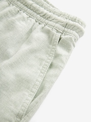 Salbeigrün - Dock Shorts aus Baumwollleinen - Bild 6 von 8