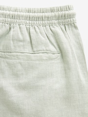 Salbeigrün - Dock Shorts aus Baumwollleinen - Bild 7 von 8