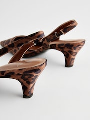 Animal Forever Comfort® Standard/Wide Fit Peg Kitten Slingback Heel Shoes - Image 5 of 5
