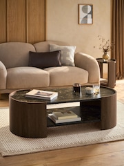 Dark Natural Nomad Oak Effect Coffee Table - Image 1 of 7