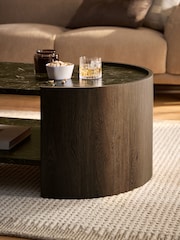Dark Natural Nomad Oak Effect Coffee Table - Image 2 of 7