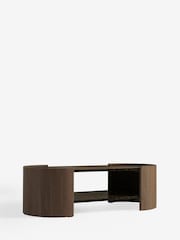 Dark Natural Nomad Oak Effect Coffee Table - Image 6 of 7