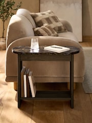 Dark Natural Nomad Oak Effect Large Side Table - Image 1 of 5