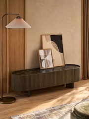Dark Natural Nomad Oak Effect Up to 70 inch TV Unit - Image 2 of 11