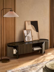 Dark Natural Nomad Oak Effect Up to 70 inch TV Unit - Image 3 of 11