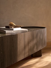 Dark Natural Nomad Oak Effect Up to 70 inch TV Unit - Image 4 of 11