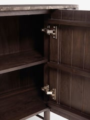 Dark Natural Collection Luxe Santa Fe Mango Wood and Marble Large Sideboard - Image 9 of 9
