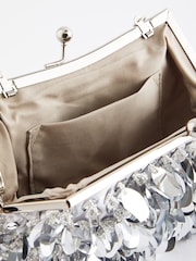 Silver Sequin Clutch Bag - Image 10 of 12