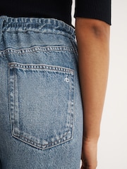 Rag & Bone Lakewood Miramar Terry Drawstring 31.5" Wide Leg Jeans - Image 5 of 8
