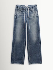 Rag & Bone Lakewood Miramar Terry Drawstring 31.5" Wide Leg Jeans - Image 8 of 8