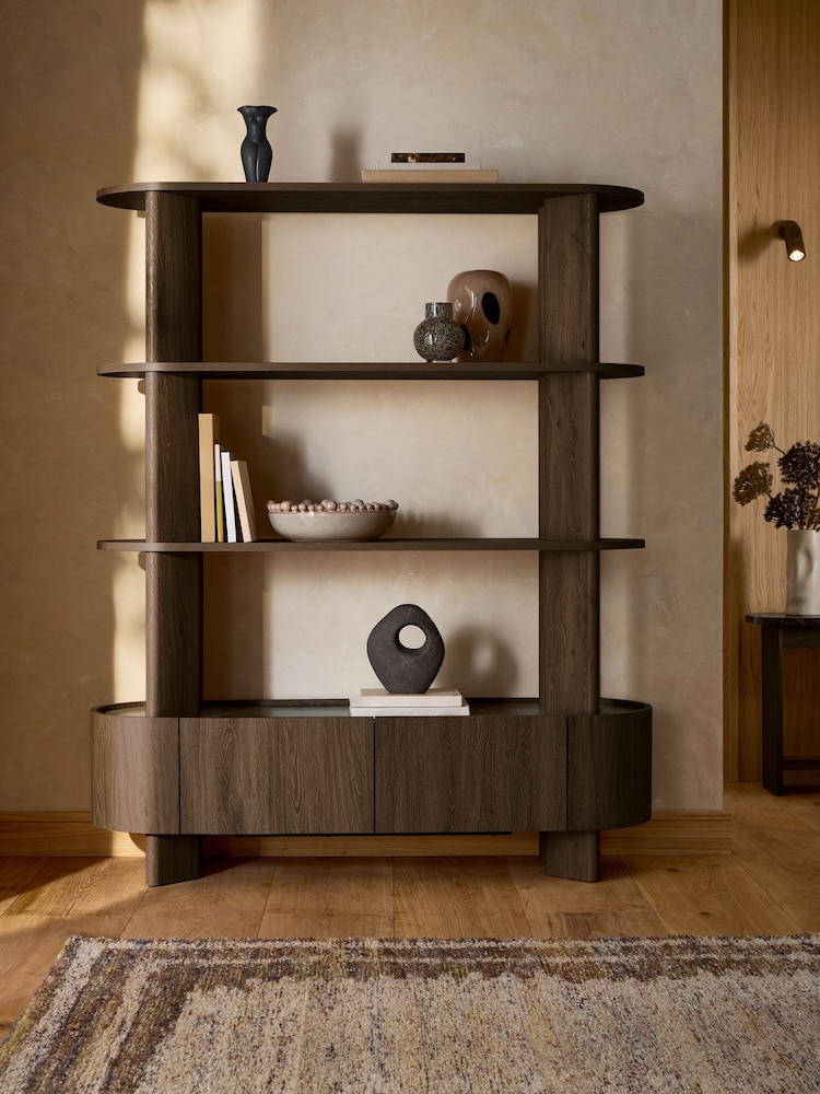 Dark Natural Nomad Oak Effect Shelf - Image 1 of 10 Dark Natural Nomad Oak Effect Shelf - Image 1 of 10