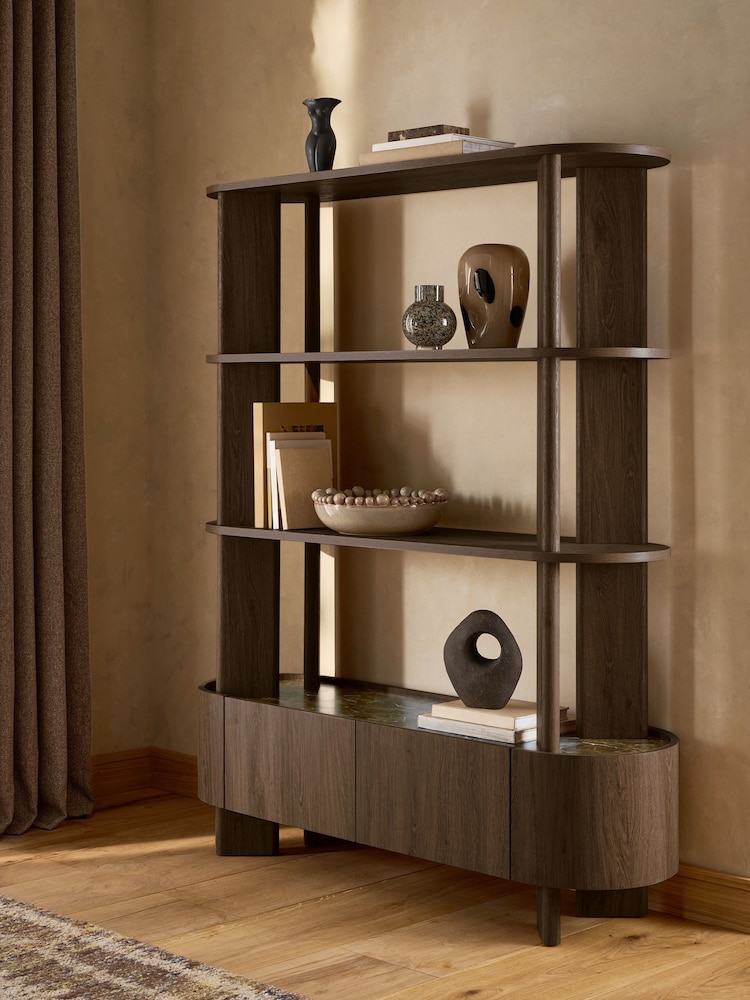 Dark Natural Nomad Oak Effect Shelf - Image 2 of 10 Dark Natural Nomad Oak Effect Shelf - Image 2 of 10