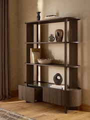 Dark Natural Nomad Oak Effect Shelf - Image 3 of 10