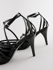črna - Forever Comfort® Cage Closed Point Toe Strappy čevlji z visoko peto - Slika 3 iz 5