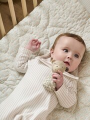 Mamas & Papas x Laura Ashley Brown Rattle Bear - Image 1 of 3