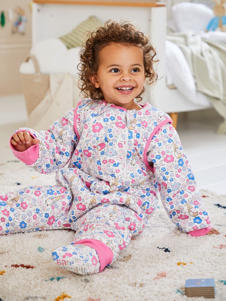 JoJo Maman Bébé Ditsy Floral Peter Rabbit 2.5 Tog Snuggler - Image 1 of 5