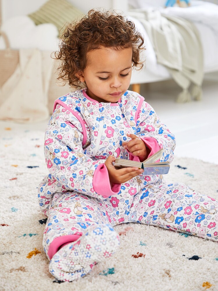 JoJo Maman Bébé Ditsy Floral Peter Rabbit 2.5 Tog Snuggler - Image 2 of 5