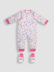 JoJo Maman Bébé Ditsy Floral Peter Rabbit 2.5 Tog Snuggler - Image 3 of 5