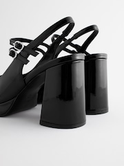Black Forever Comfort® Platform Slingback Mary Jane Shoes - Image 4 of 7
