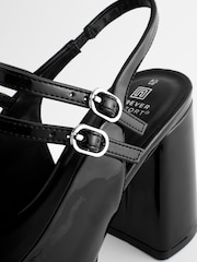 Black Forever Comfort® Platform Slingback Mary Jane Shoes - Image 6 of 7