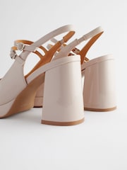 Kostno kremna - Forever Comfort ® Platform Slingback čevlji Mary Jane - Slika 5 iz 9