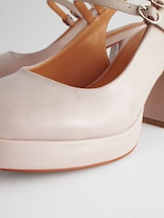 Kostno kremna - Forever Comfort ® Platform Slingback čevlji Mary Jane - Slika 7 iz 9
