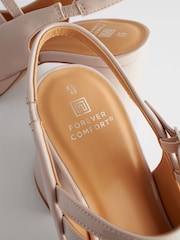 Kostno kremna - Forever Comfort ® Platform Slingback čevlji Mary Jane - Slika 8 iz 9