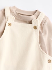 Cream Woven Baby Dungarees and Bodysuit Set (0mths-2yrs) - Image 5 of 8