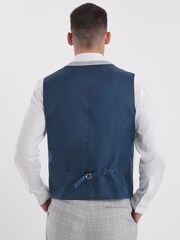Jacamo Grey Jasper Check Waistcoat - Image 2 of 5