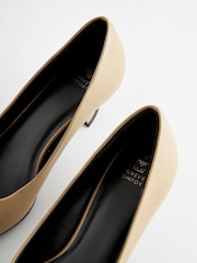 Taupe Brown Standard/Wide Fit Forever Comfort® Kitten Heel Court Shoes - Image 5 of 5