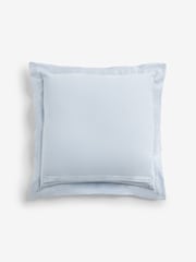 Mid Blue 50 x 50cm Lulworth Stitched Flange 100% Cotton Cushion - Image 5 of 5