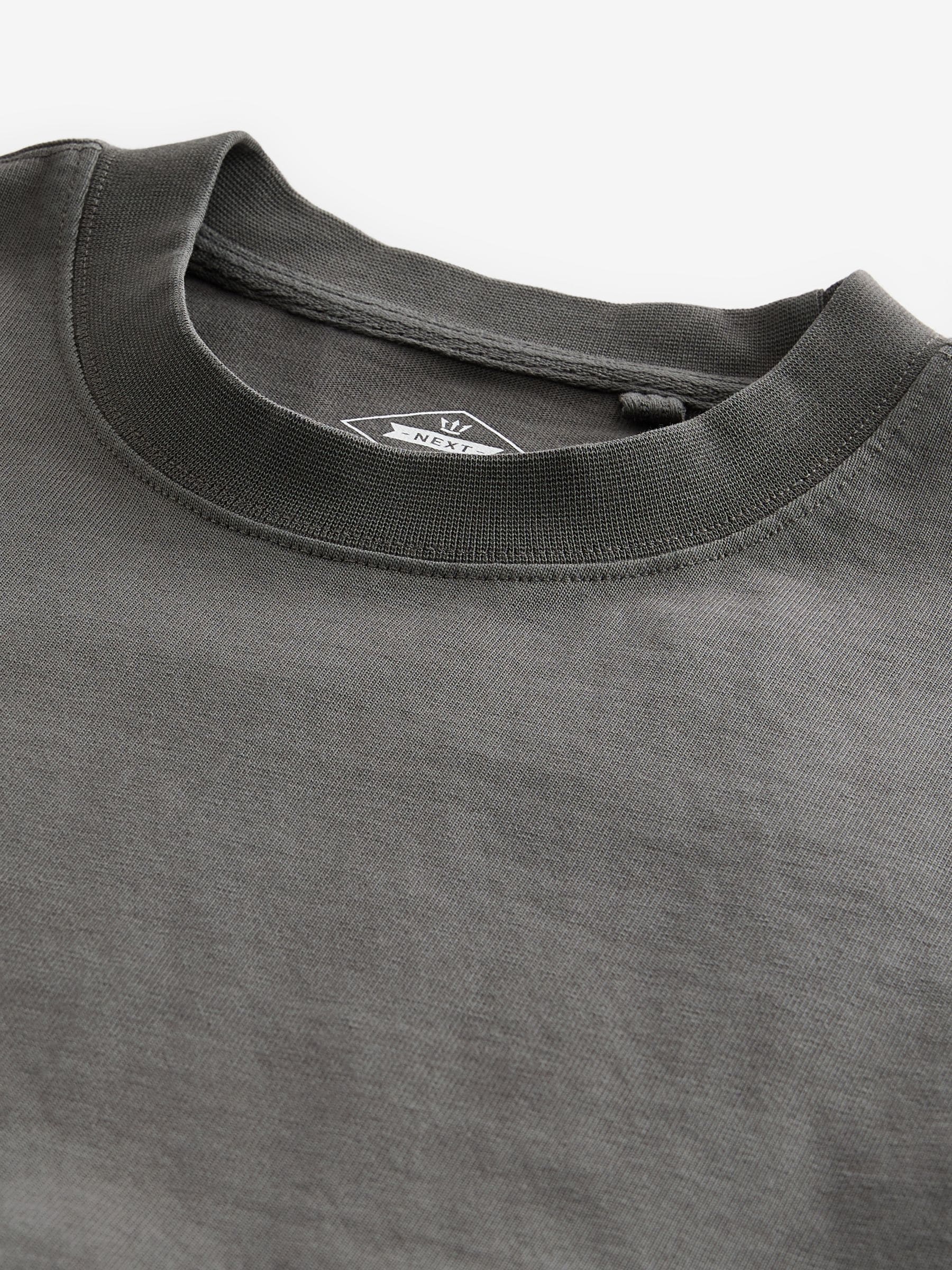 Buy Charcoal Grey Garment Dye Heavyweight Relaxed 100 Buy Charcoal Grey Garment Dye Heavyweight Relaxed 100